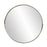 Howard Elliott Intrepid Round Mirror, Brass