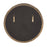 Howard Elliott Intrepid Round Mirror, Brass