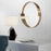 Howard Elliott Intrepid Round Mirror, Brass
