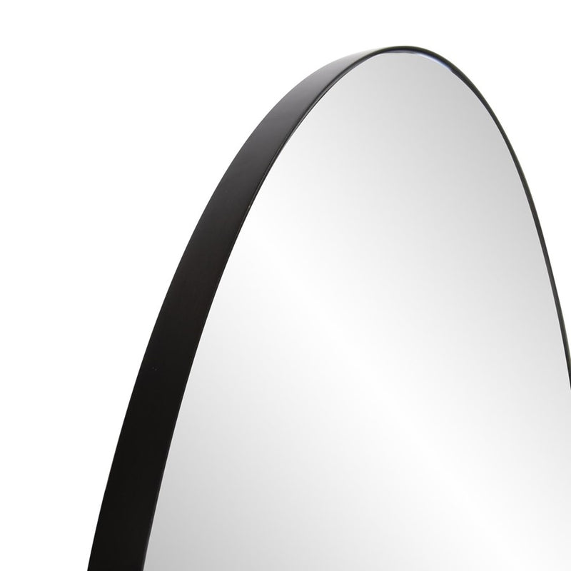 Howard Elliott Van Buren Brushed Black Arched Mirror