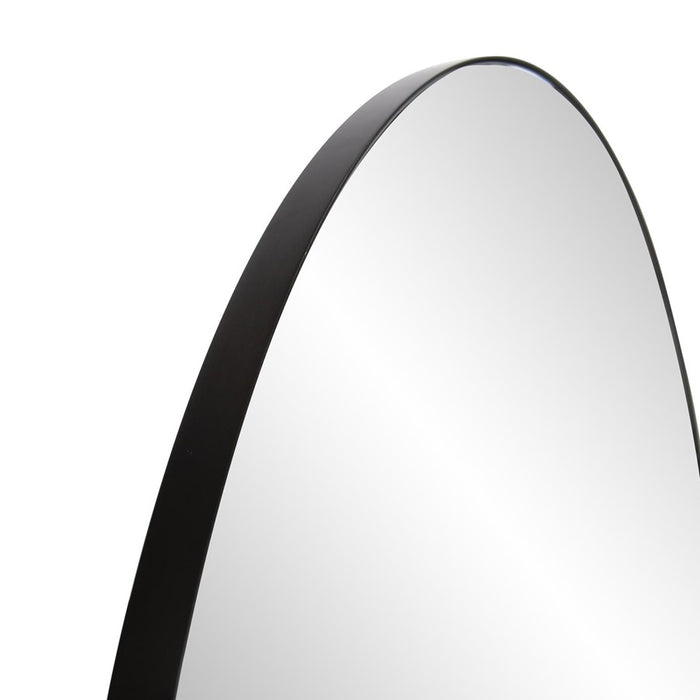 Howard Elliott Van Buren Brushed Black Arched Mirror