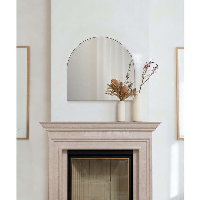 Howard Elliott Van Buren Brushed Black Arched Mirror