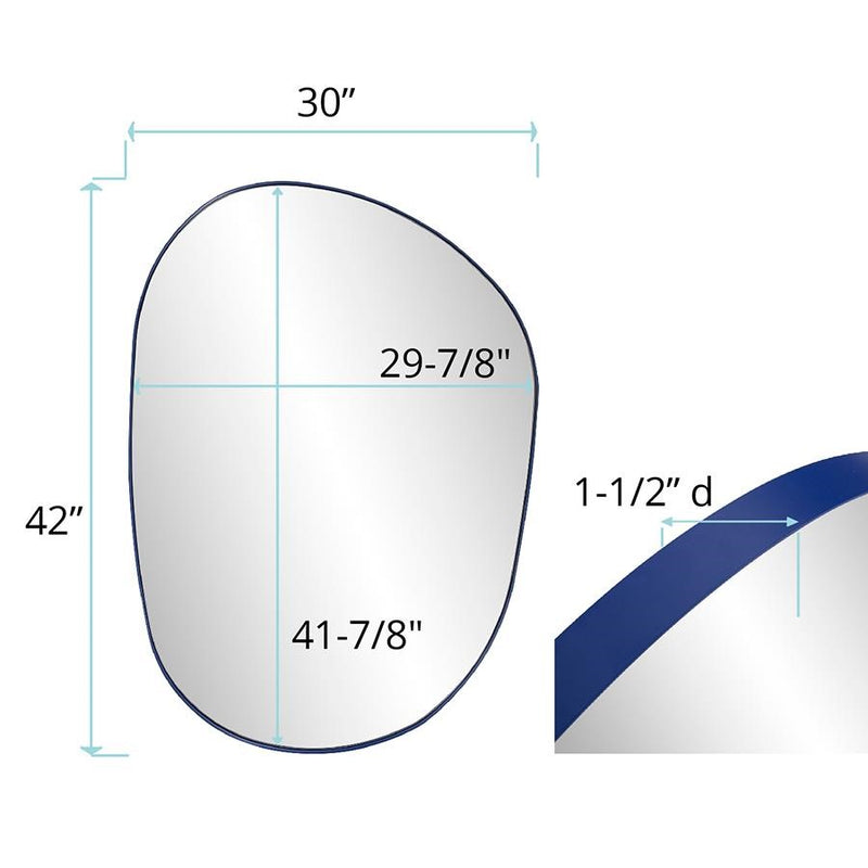 Howard Elliott Klein Mirror, Royal Blue