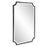Howard Elliott Hastings Brushed Black Shield Mirror