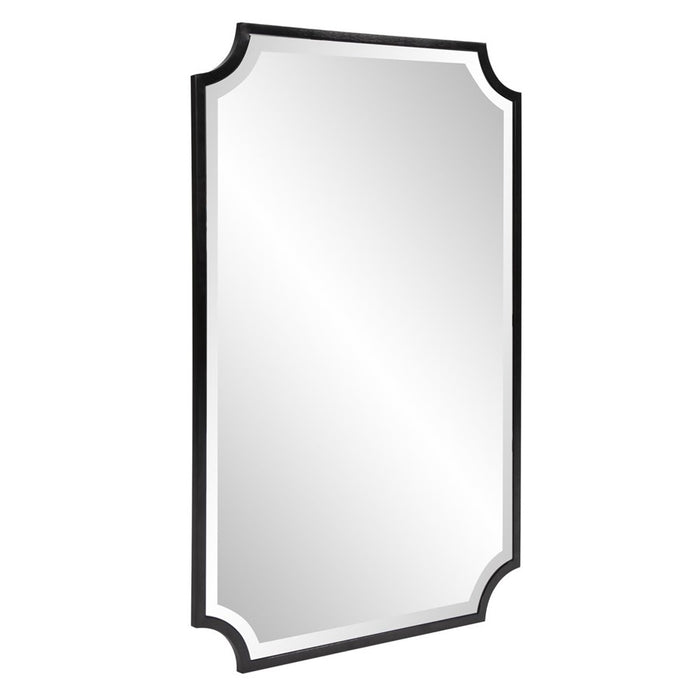 Howard Elliott Hastings Brushed Black Shield Mirror