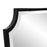 Howard Elliott Hastings Brushed Black Shield Mirror