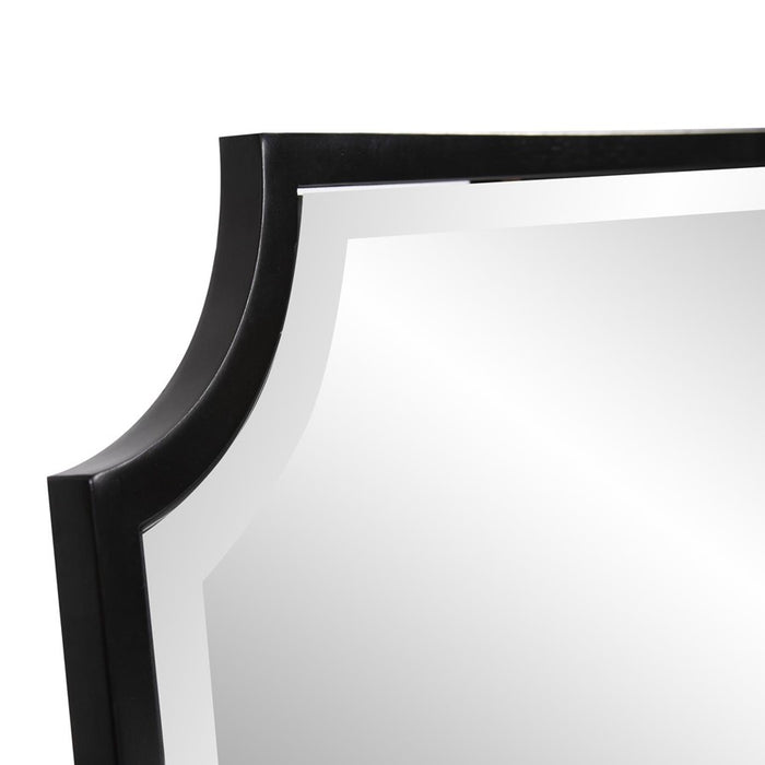 Howard Elliott Hastings Brushed Black Shield Mirror