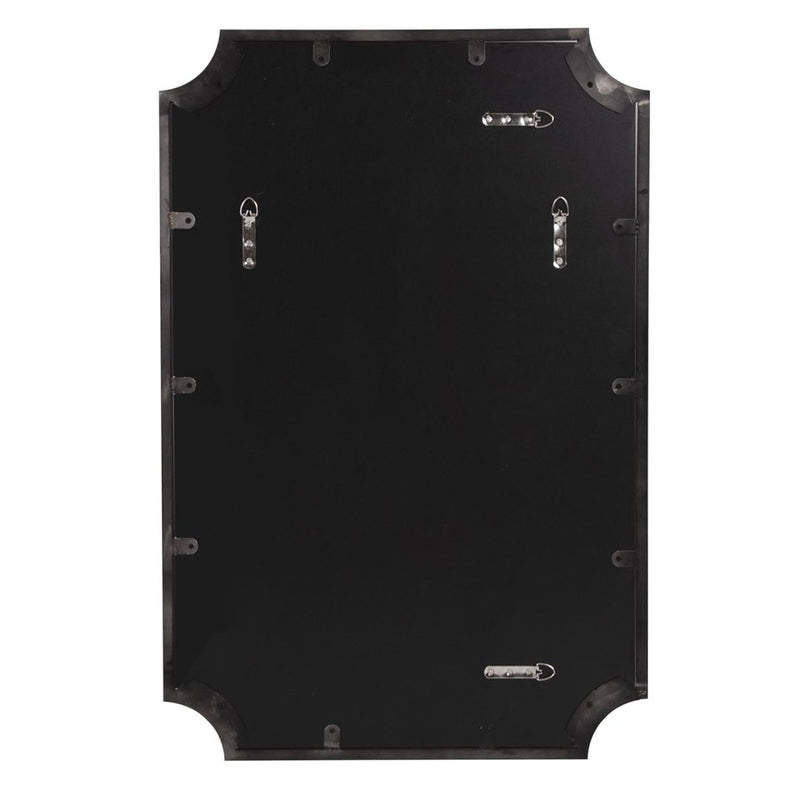 Howard Elliott Hastings Brushed Black Shield Mirror