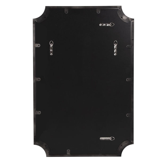 Howard Elliott Hastings Brushed Black Shield Mirror