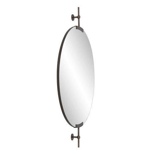 Howard Elliott Wexford Round Mirror, Bronze