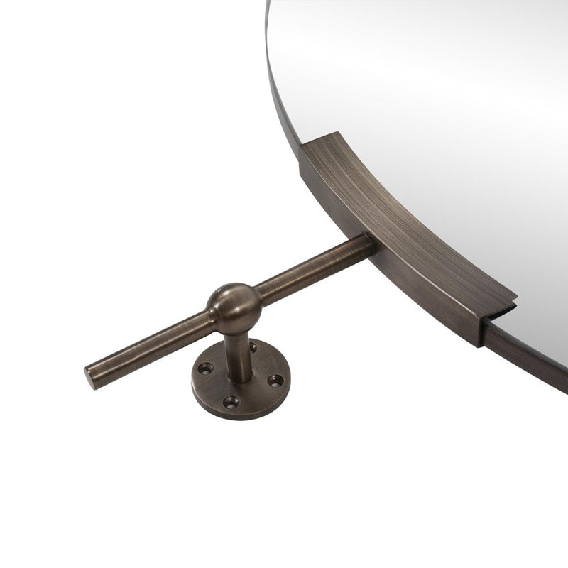 Howard Elliott Wexford Round Mirror, Bronze