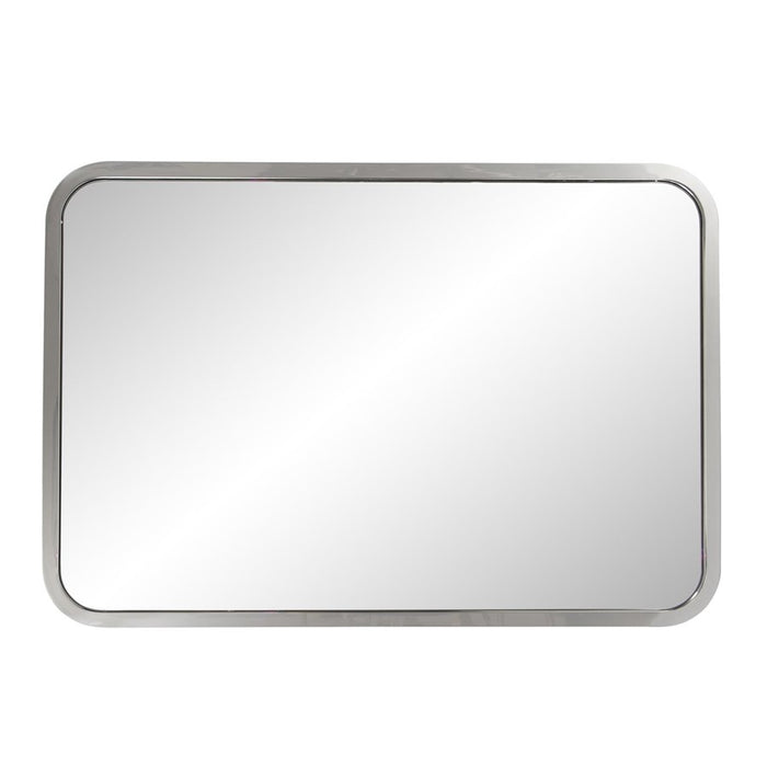 Howard Elliott Simone Rectangular Stainless Steel Mirror, Silver