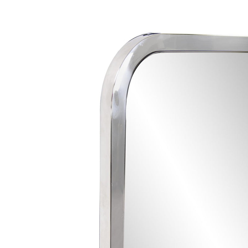 Howard Elliott Simone Rectangular Stainless Steel Mirror, Silver