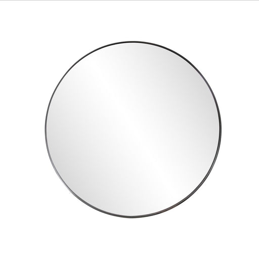 Howard Elliott Stainless Steel Round Mirror, Black - 94095