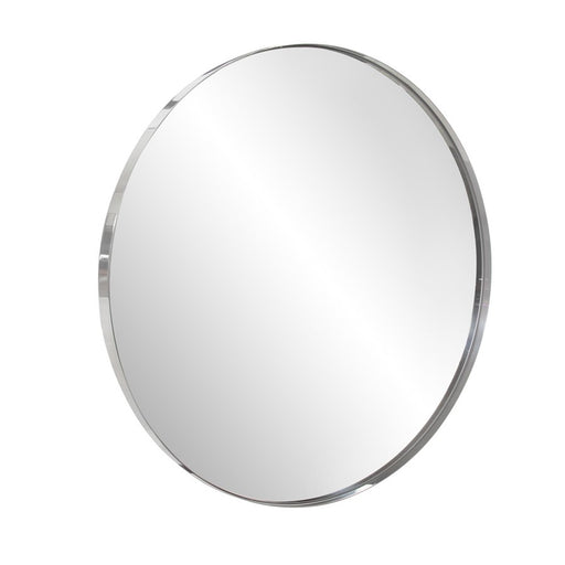 Howard Elliott Stainless Steel Round Mirror, Black