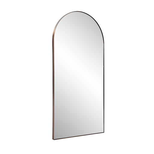 Howard Elliott Van Buren Brushed Brass Arched Mirror