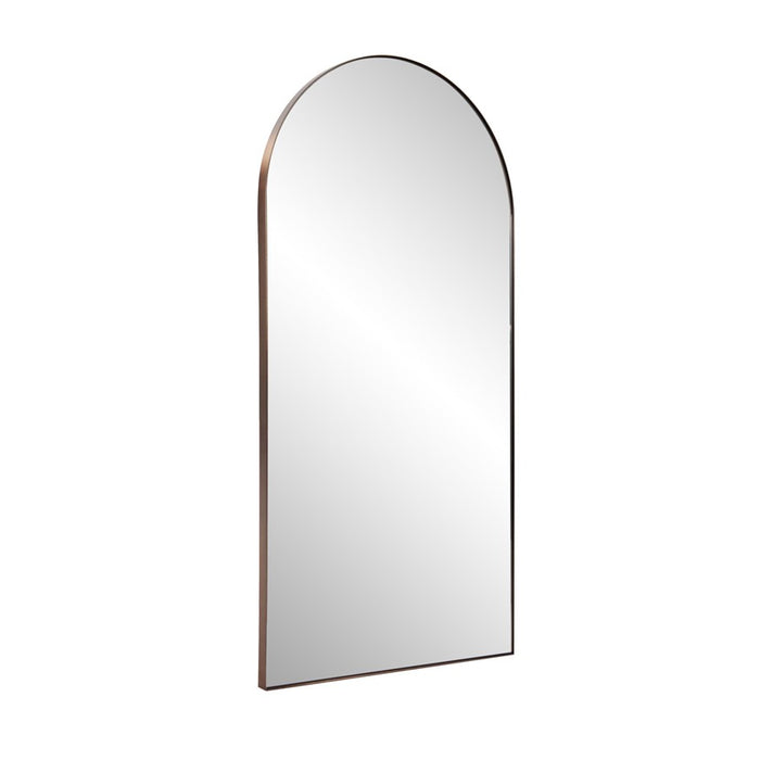 Howard Elliott Van Buren Brushed Brass Arched Mirror