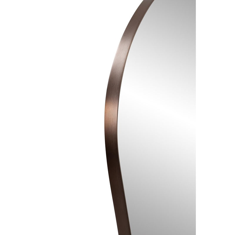 Howard Elliott Van Buren Brushed Brass Arched Mirror