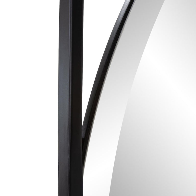 Howard Elliott Hayes Asymmetrical Mirror #2, Matte Black