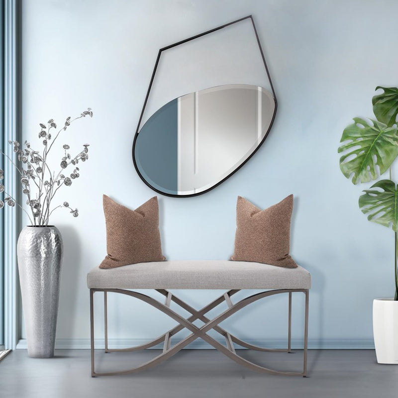 Howard Elliott Hayes Asymmetrical Mirror #2, Matte Black