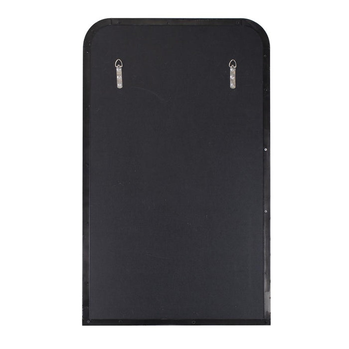 Howard Elliott Pulaski Barber Mirror, Black