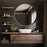 Howard Elliott Steele Polished Silver Round Mirror