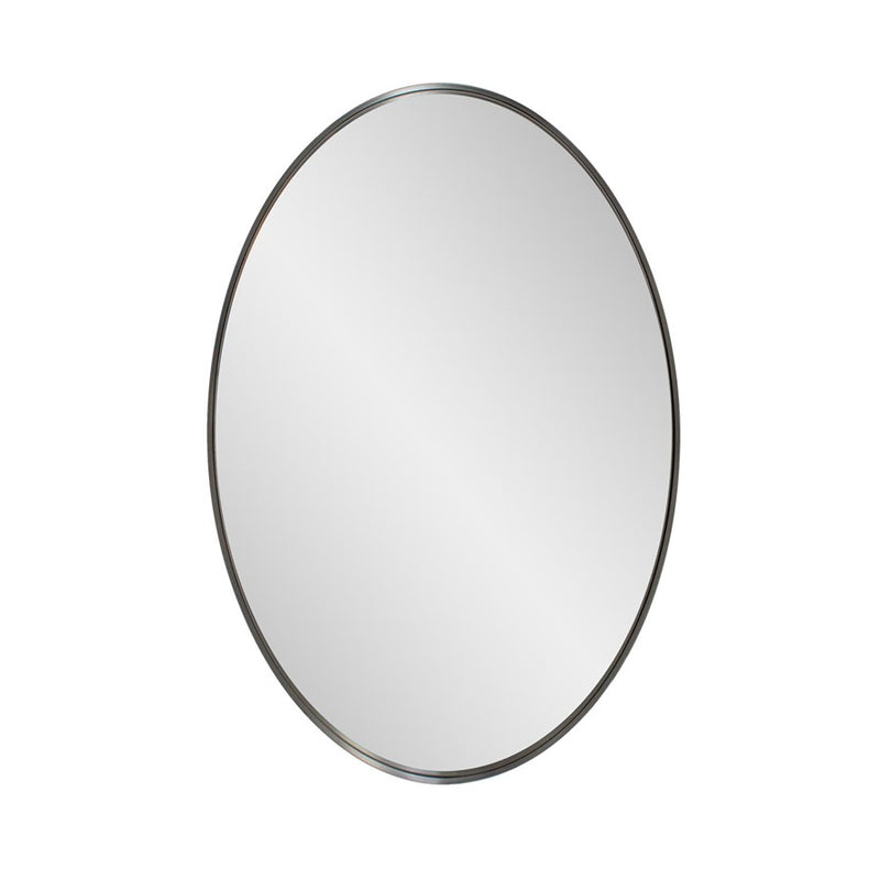 Howard Elliott Steele Oval Mirror, Steel - 94200
