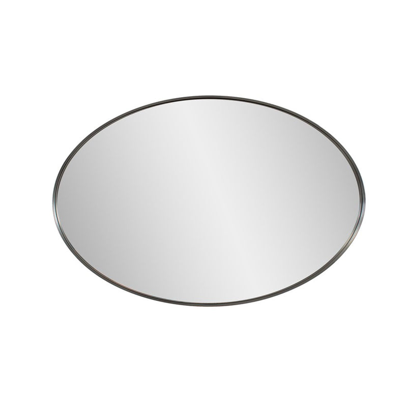 Howard Elliott Steele Oval Mirror, Steel