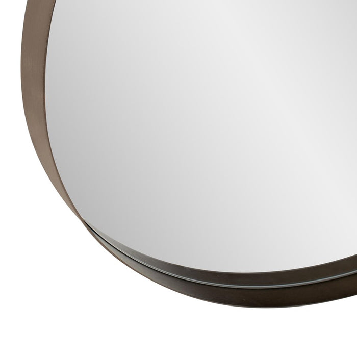Howard Elliott Steele Oval Mirror, Bronze