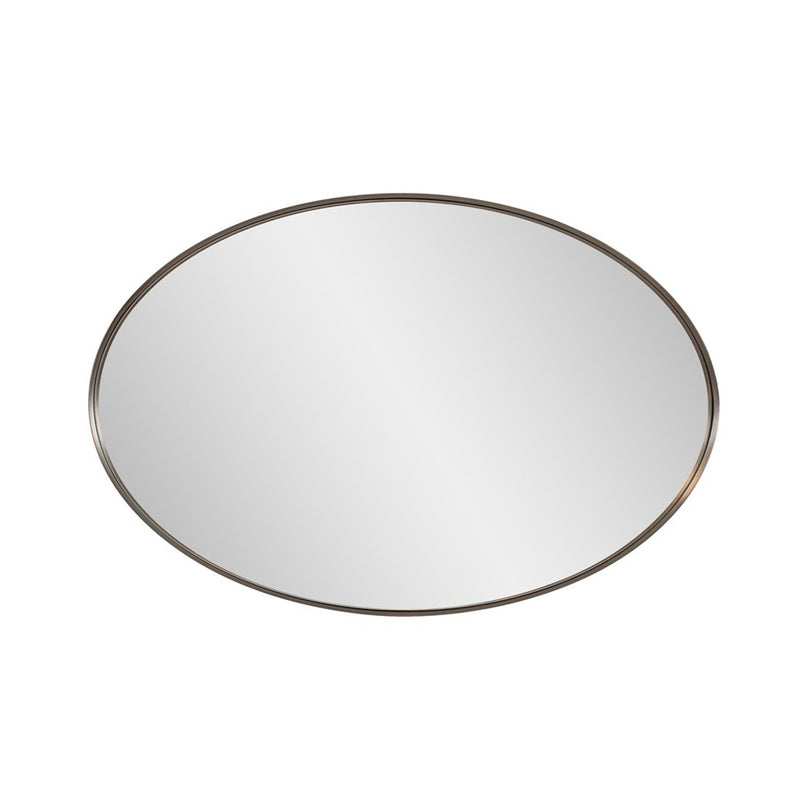 Howard Elliott Steele Oval Mirror, Bronze