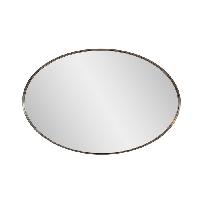 Howard Elliott Steele Oval Mirror, Bronze