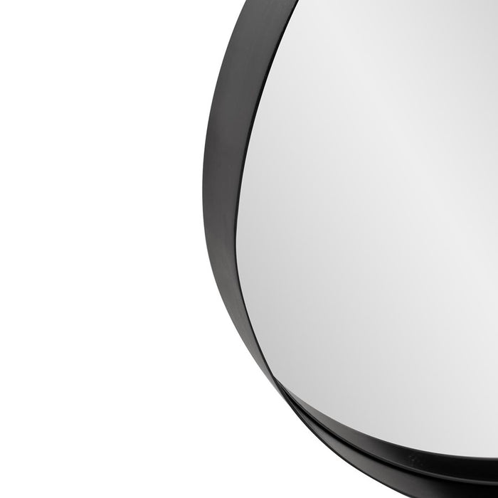 Howard Elliott Steele Oval Mirror, Black