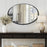 Howard Elliott Steele Oval Mirror, Black