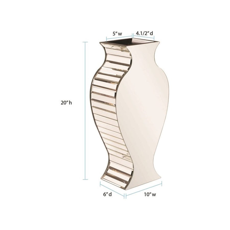 Howard Elliott Rounded Mirrored Vase/Small, Mirror