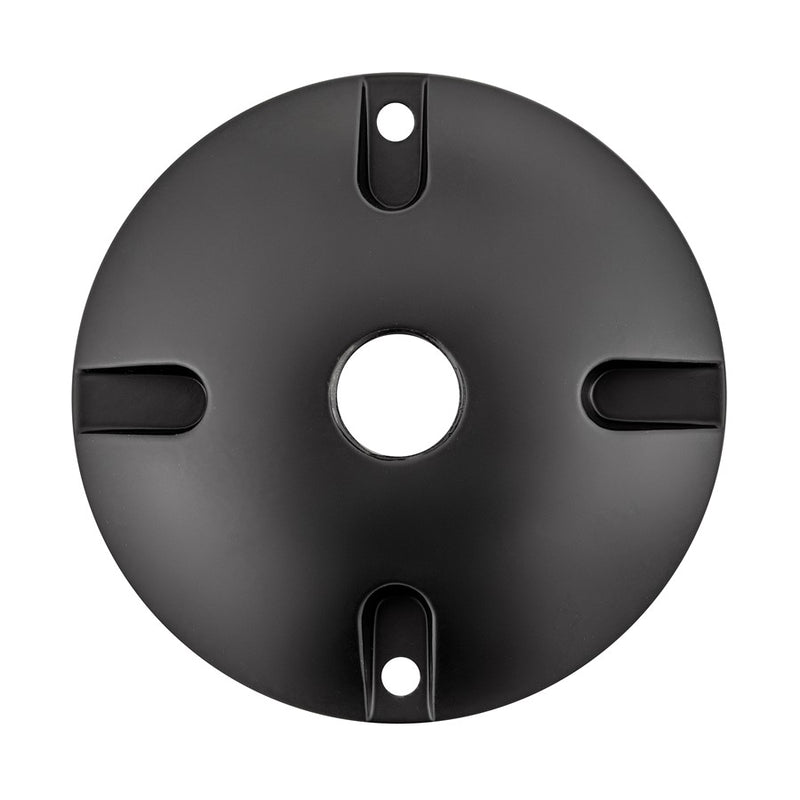 Hinkley Hardy Island 4.5in Junction Box Cover | Brass Satin Black Solid Brass | Outdoor Landscape & Wet Location | 4.5 x 4.5 x 0.75 in | Model 0022BSK