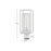 Hinkley Lighting Republic 1Lt Outdoor Post Mount, White/Clear Seedy