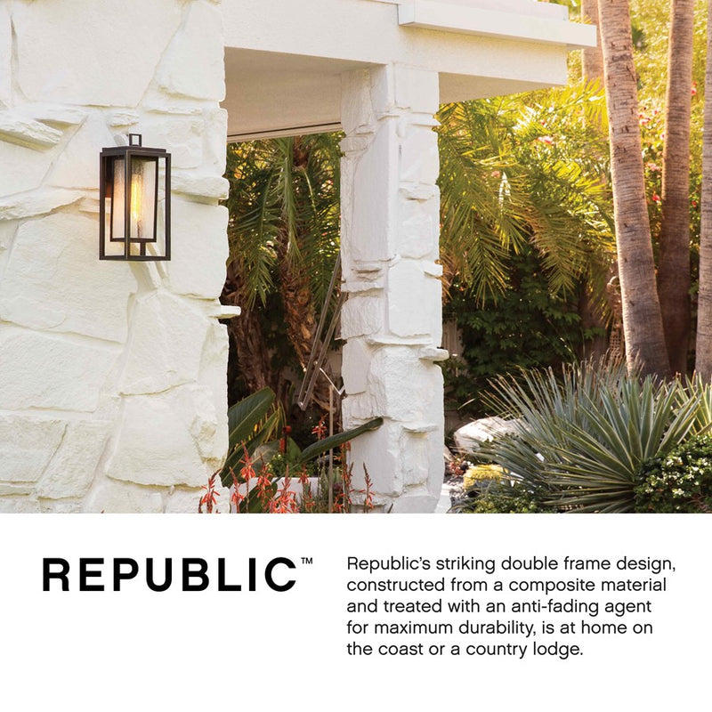 Hinkley Lighting Republic 1 Light Outdoor Hanging, Black