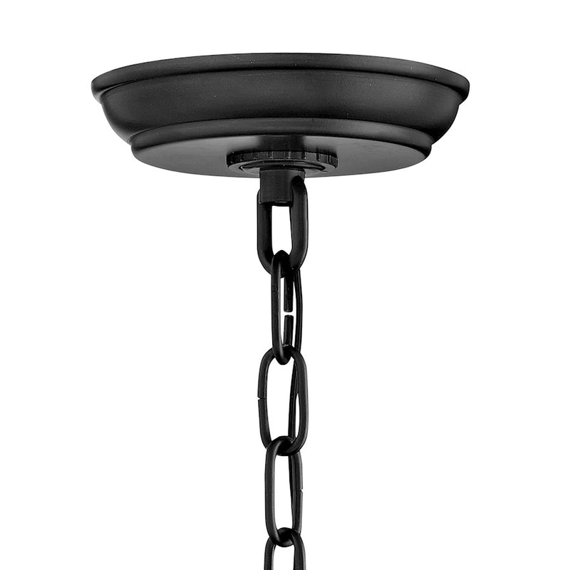 Hinkley Republic 1-Light Outdoor Hanging Lantern | Transitional Oil Rubbed Bronze Composite and Clear Seedy Glass | Covered Patio & | Model 1002OZ-LL
