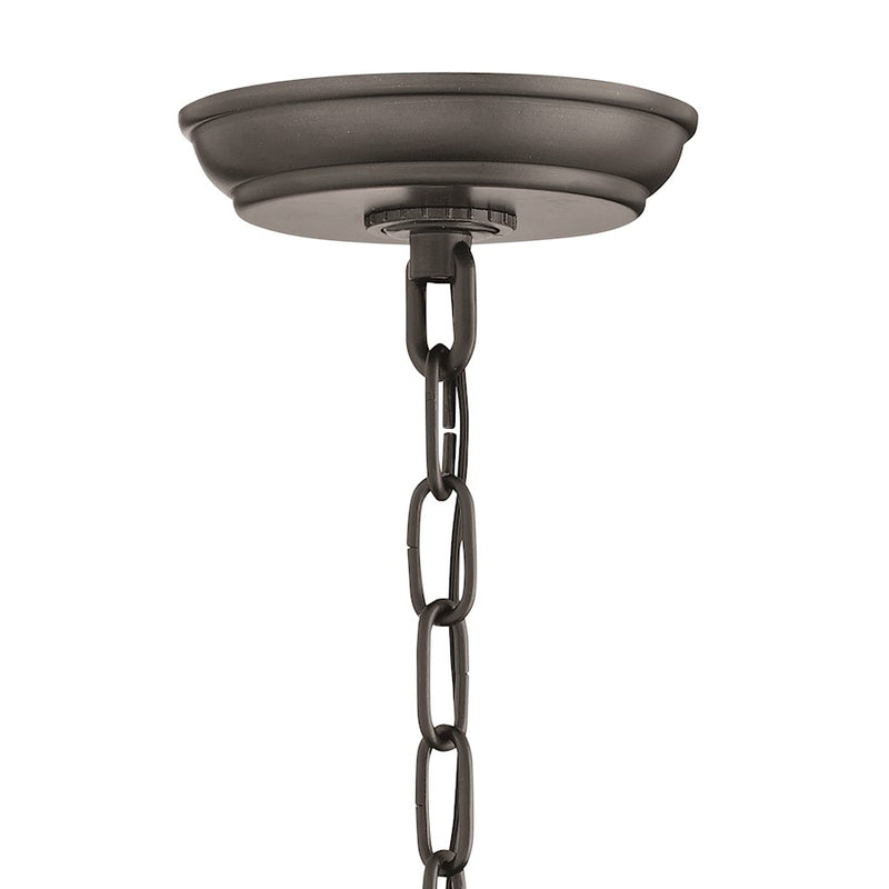 Hinkley Republic 1-Light Outdoor Hanging Lantern | Transitional Oil Rubbed Bronze Composite and Clear Seedy Glass | Covered Patio & | Model 1002OZ-LL