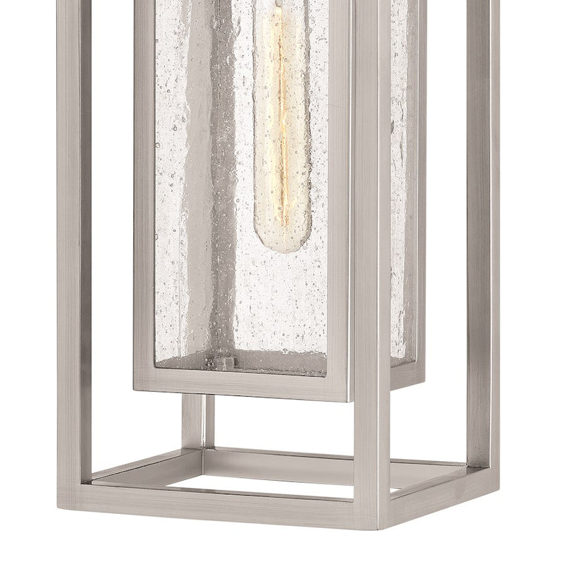 Hinkley Republic 1-Light Outdoor Hanging Lantern | Transitional Oil Rubbed Bronze Composite and Clear Seedy Glass | Covered Patio & | Model 1002OZ-LL