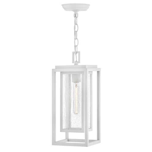 Hinkley Lighting Republic 1Lt Outdoor Hanging, White/Clear Seedy - 1002TW