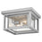 Hinkley Lighting Republic 2Lt Outdoor Flush Mount, Nickel/Clear Seedy - 1003SI