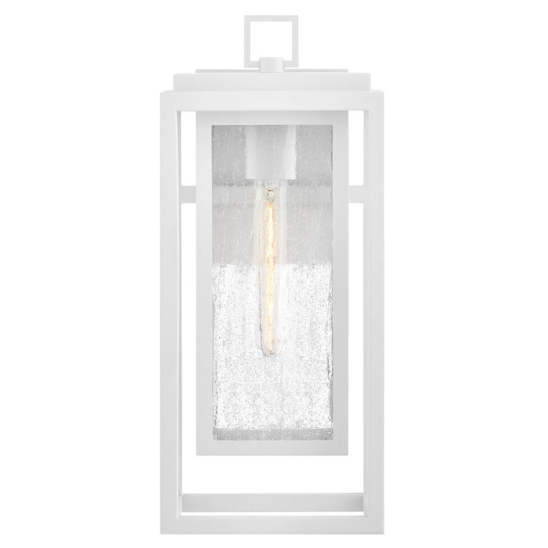 Hinkley Lighting Republic 1Lt Outdoor 16" Wall Mount, White/Clear Seedy