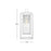 Hinkley Lighting Republic 1Lt Outdoor 16" Wall Mount, White/Clear Seedy