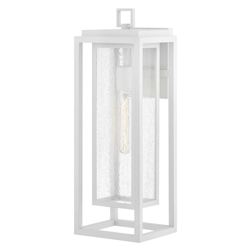 Hinkley Lighting Republic 1Lt Outdoor 20" Wall Mount, White/Clear Seedy - 1005TW
