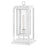Hinkley Lighting Republic 1Lt Outdoor Pier Mount/8W, White/Clear Seedy