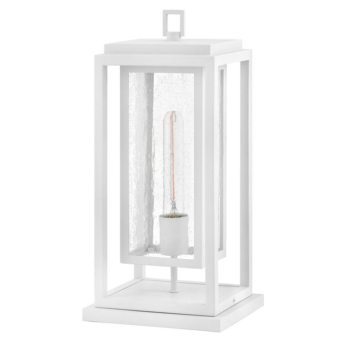 Hinkley Lighting Republic 1Lt Outdoor Pier Mount/8W, White/Clear Seedy