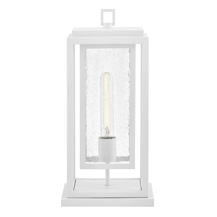 Hinkley Lighting Republic 1Lt Outdoor Pier Mount/8W, White/Clear Seedy