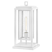 Hinkley Republic 1Lt Outdoor Pier Mount/3.5W, White/Clear Seedy - 1007TW-LV