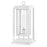 Hinkley Republic 1Lt Outdoor Pier Mount/3.5W, White/Clear Seedy - 1007TW-LV